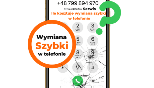 wymiana szybki w telefonie