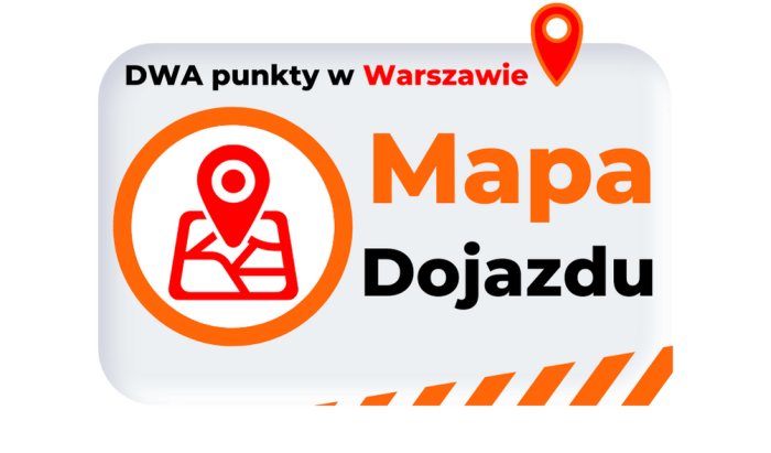 Mapa dojazdu do serwisu telefonów